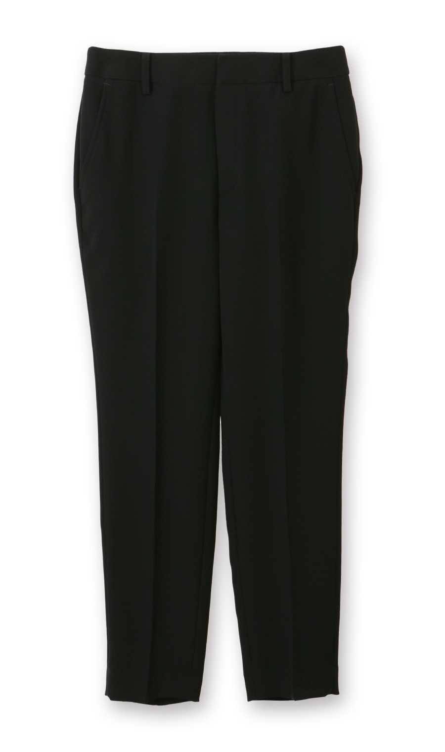 ●テーパードパンツ《セットアップ着用可》《裾上げ済み》 ブラック 7号