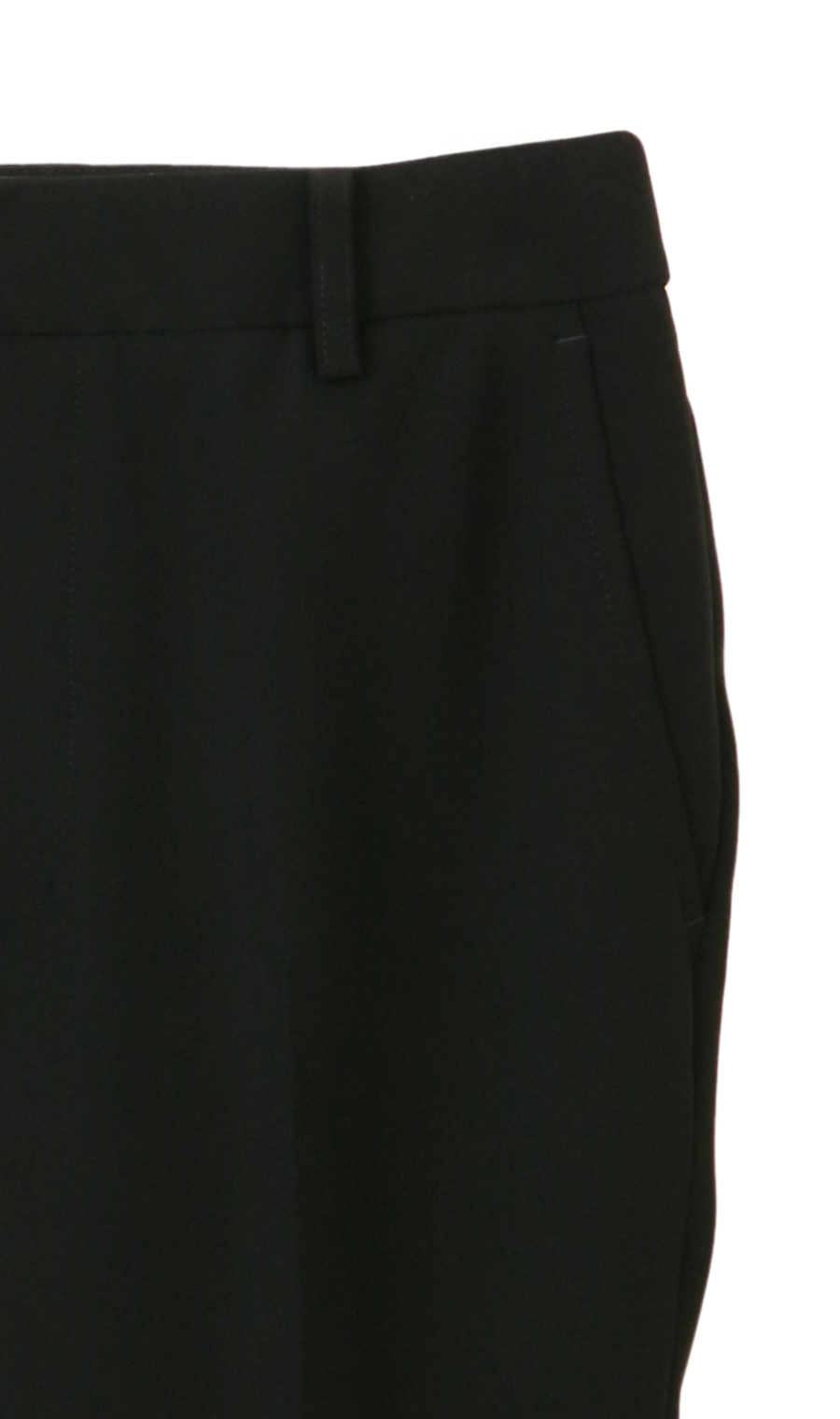 ●テーパードパンツ《セットアップ着用可》《裾上げ済み》 ブラック 7号