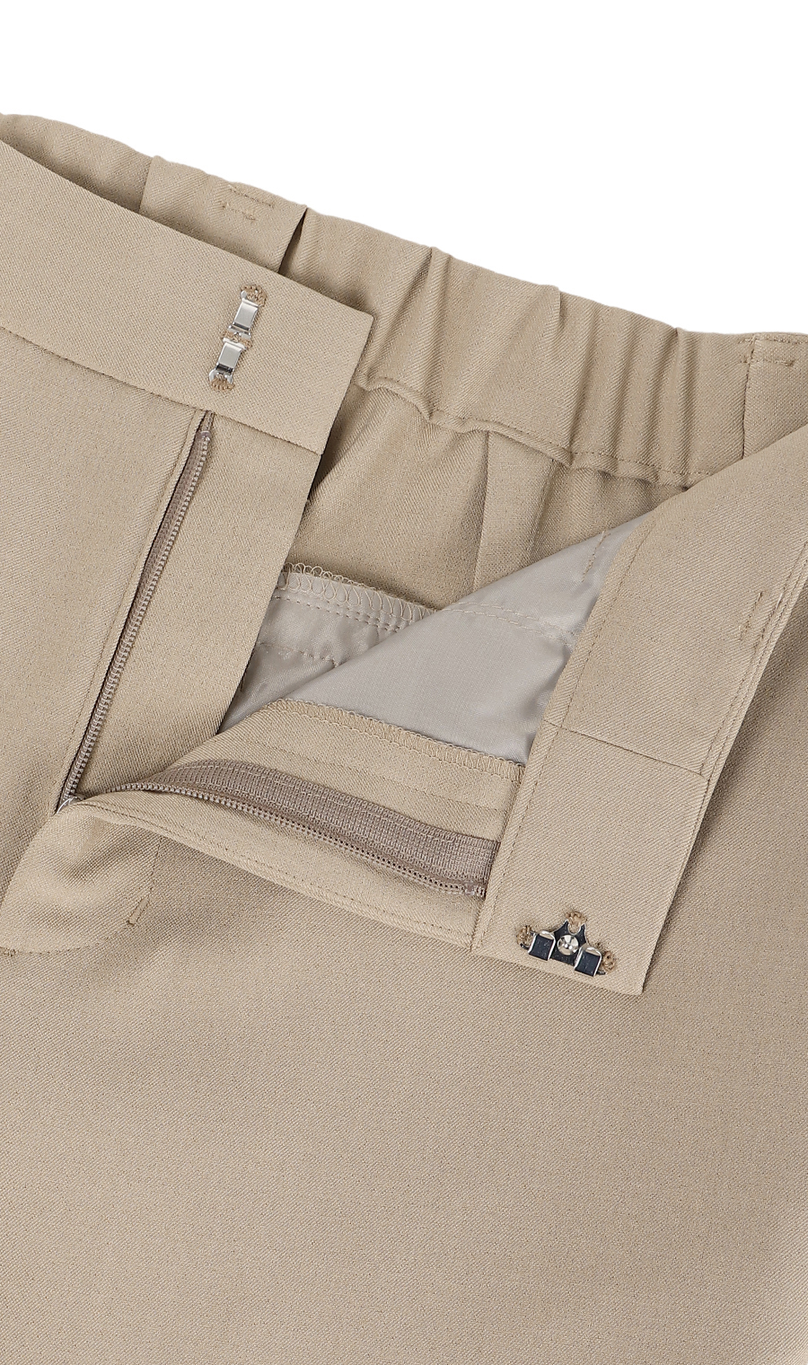 ゼロプレッシャースーツ【テーパードパンツ】【セットアップ着用可】【裾上げ済み】 ベージュ S