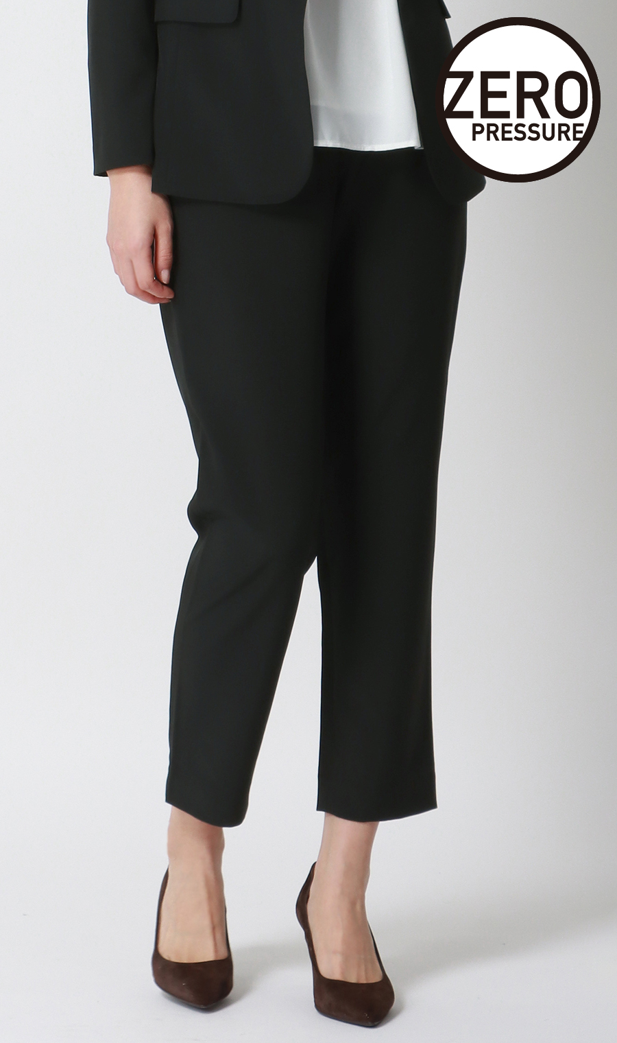 零壓力套裝 【錐型褲】 【可成套穿著】 【褲管已修改】 黑色SS