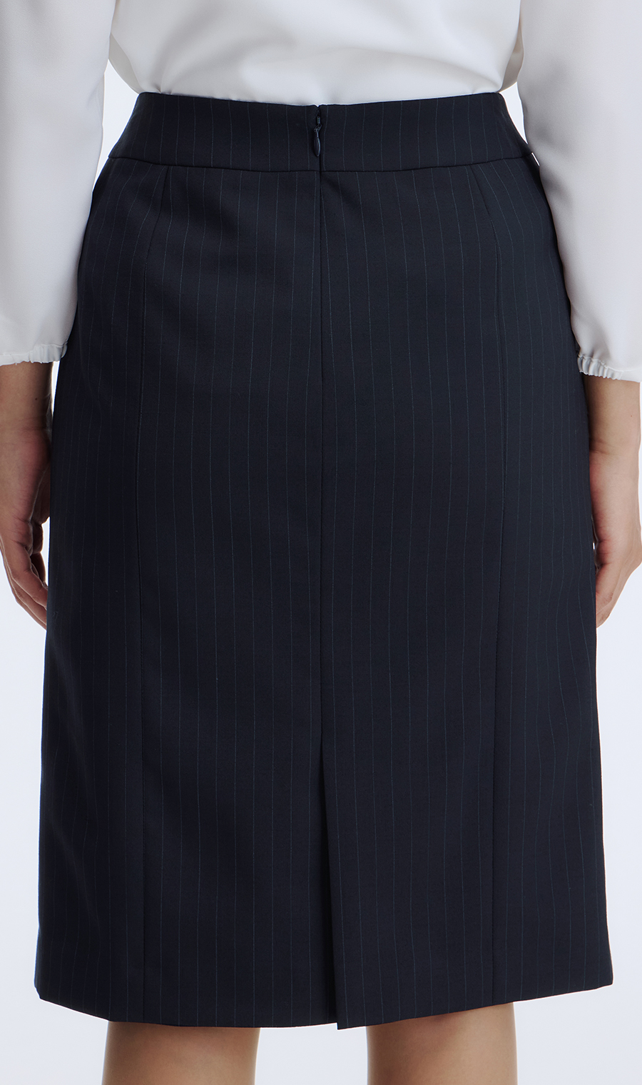 【超ストレッチスーツ】タイトスカート【セットアップ着用可】【#すご】 ネイビー 5号