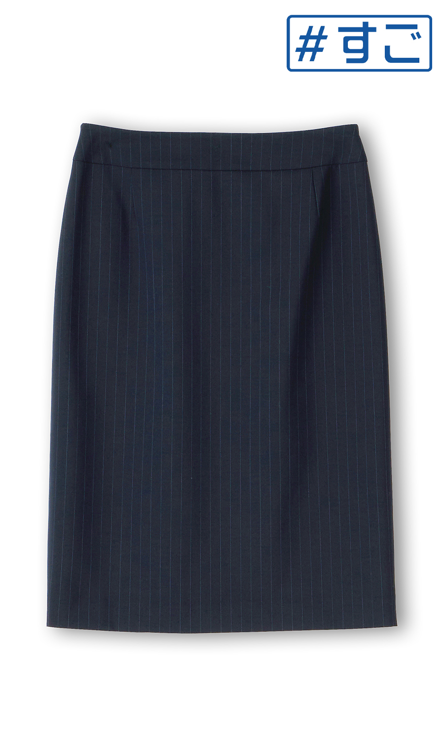 [Super Stretch Suit] Tight Skirt [Can be worn as a set] [#Amazing] Navy Size 5
