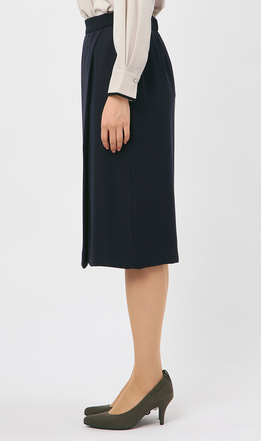 ラップ風タイトスカート【セットアップ着用可】 ネイビー 3号