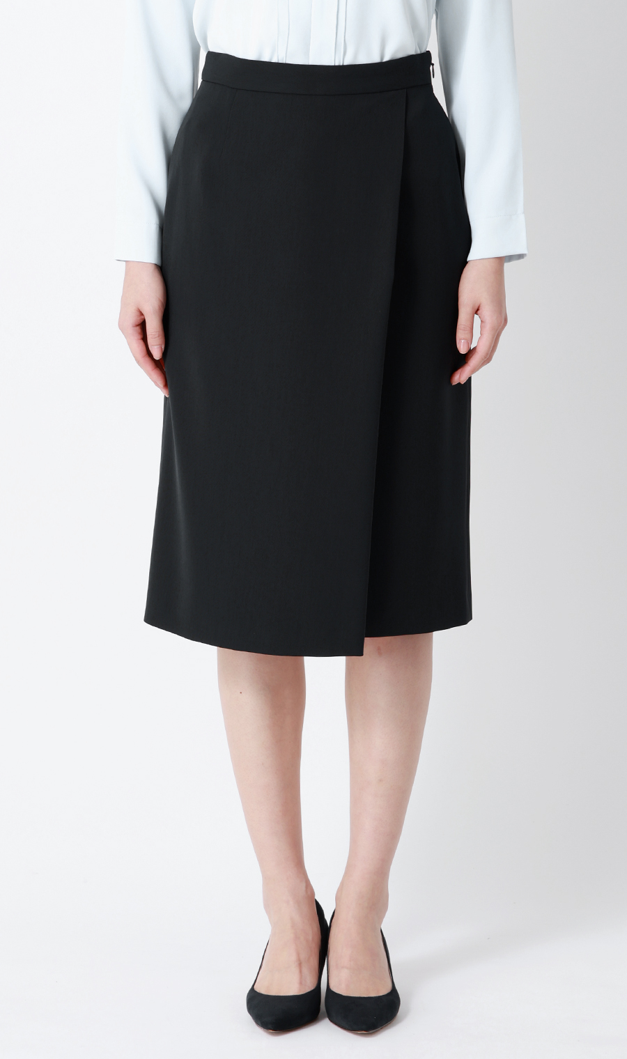 ラップ風タイトスカート【セットアップ着用可】 ネイビー 3号