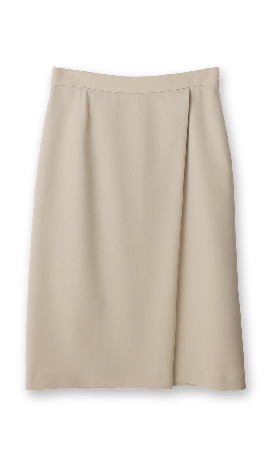 ラップ風タイトスカート【セットアップ着用可】 ベージュ 3号
