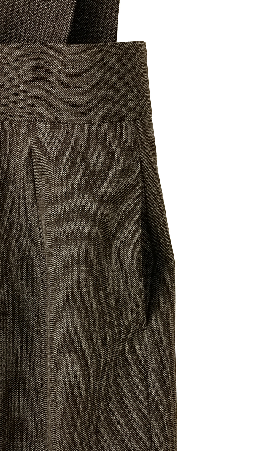 附吊带高腰紧身裙 【靴型裙】 【可成套穿着】 棕色5号