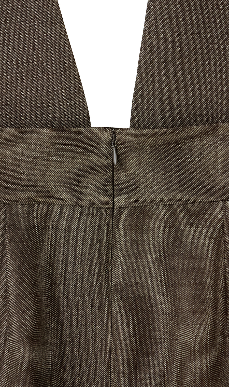 附吊带高腰紧身裙 【靴型裙】 【可成套穿着】 棕色5号