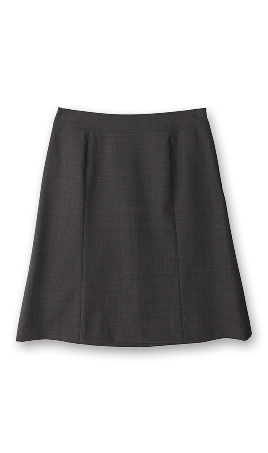 台形フレアスカート【セットアップ着用可】 チャコール 5号