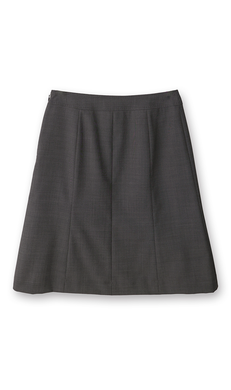 台形フレアスカート【セットアップ着用可】 チャコール 5号