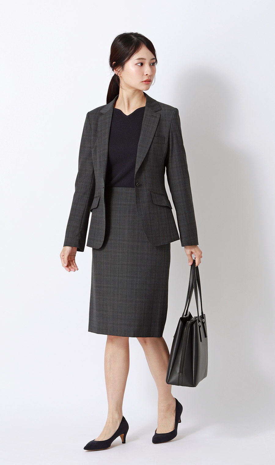 タイトスカート【Raymond】【セットアップ着用可】 グレー 7号