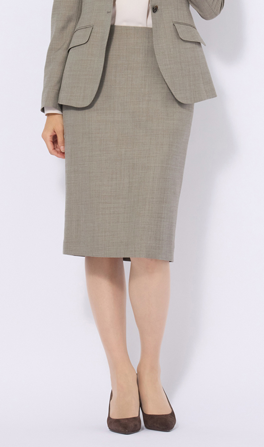 タイトスカート【Raymond】【セットアップ着用可】 ベージュ 5号