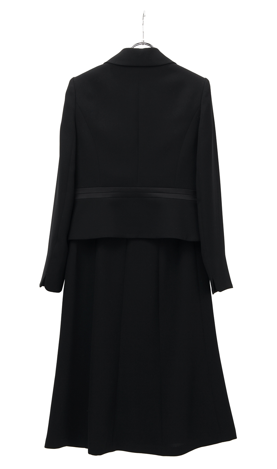 【訳アリ商品】テーラードカラーアンサンブル【TioTio PREMIUM】 ブラック 7号