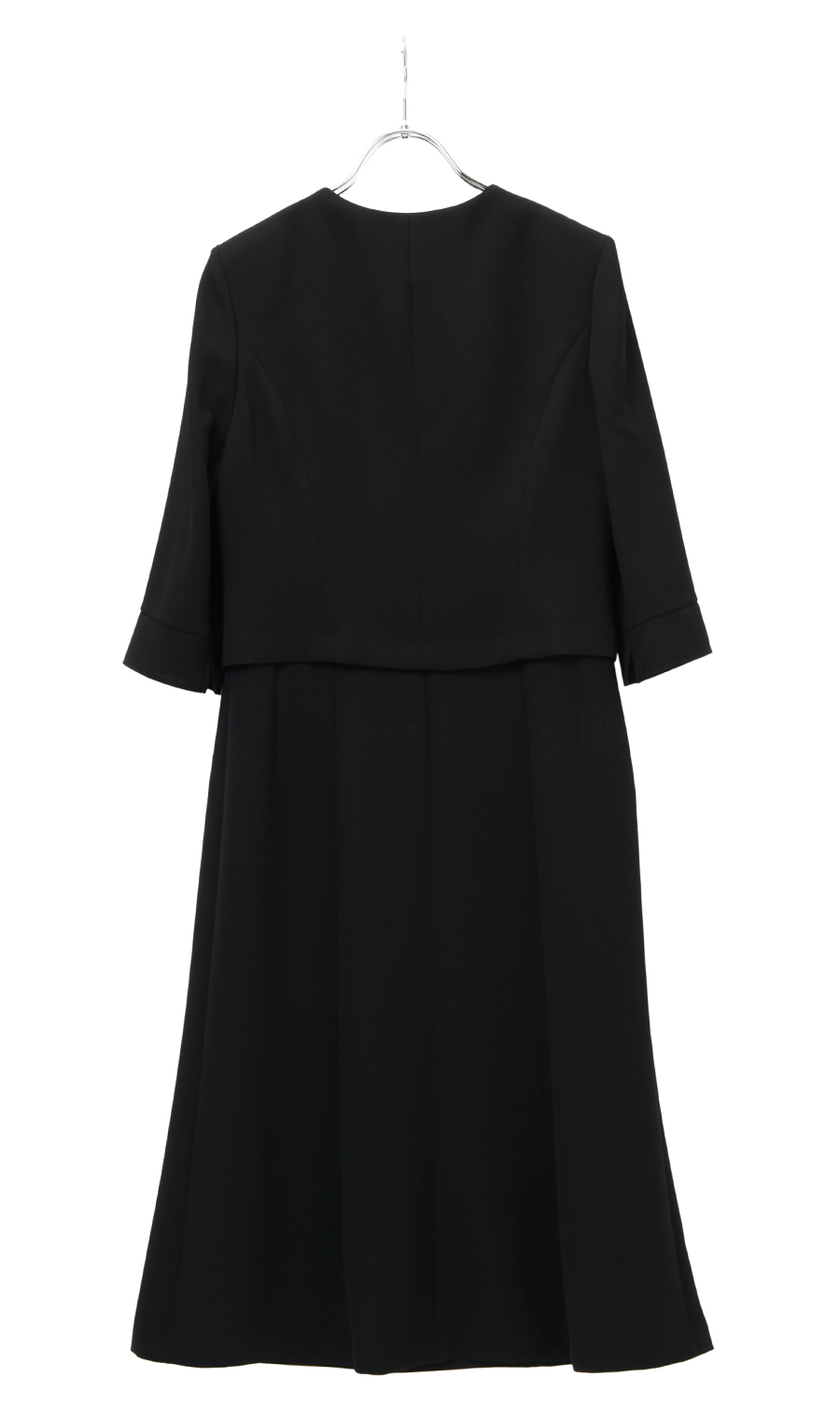 【訳アリ商品】テーラードカラーアンサンブル【TioTio PREMIUM】 ブラック 7号