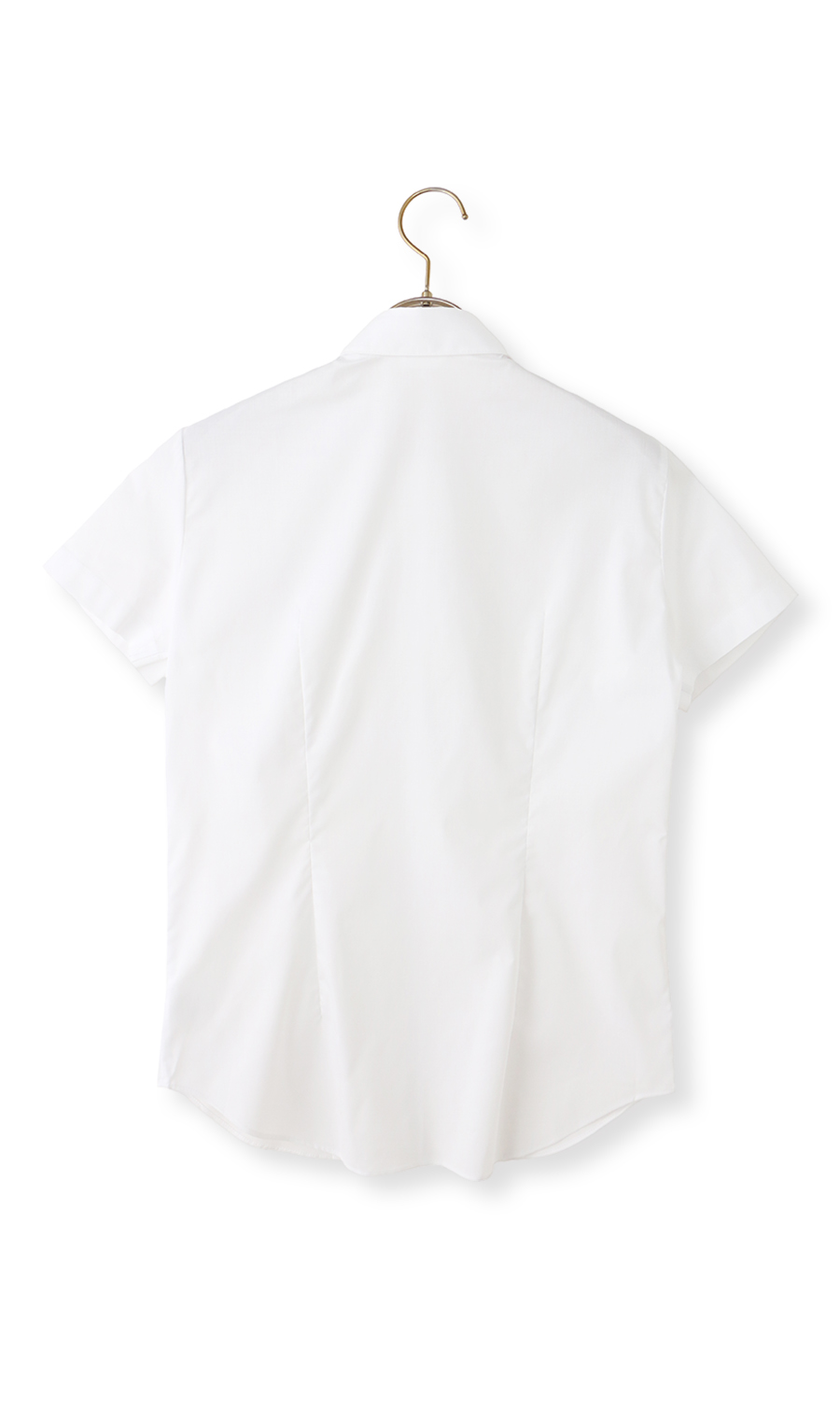 レギュラーカラーブラウス【涼】【半袖】【白無地】【OEKO-TEX】【着丈長め】 ホワイト 05