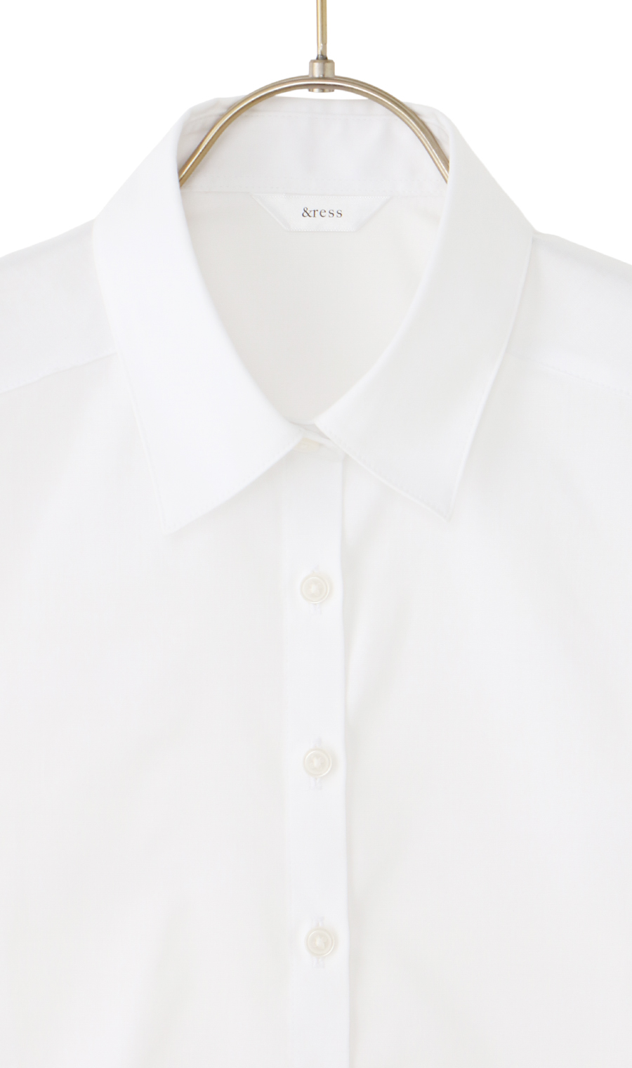 レギュラーカラーブラウス【涼】【半袖】【白無地】【OEKO-TEX】【着丈長め】 ホワイト 05