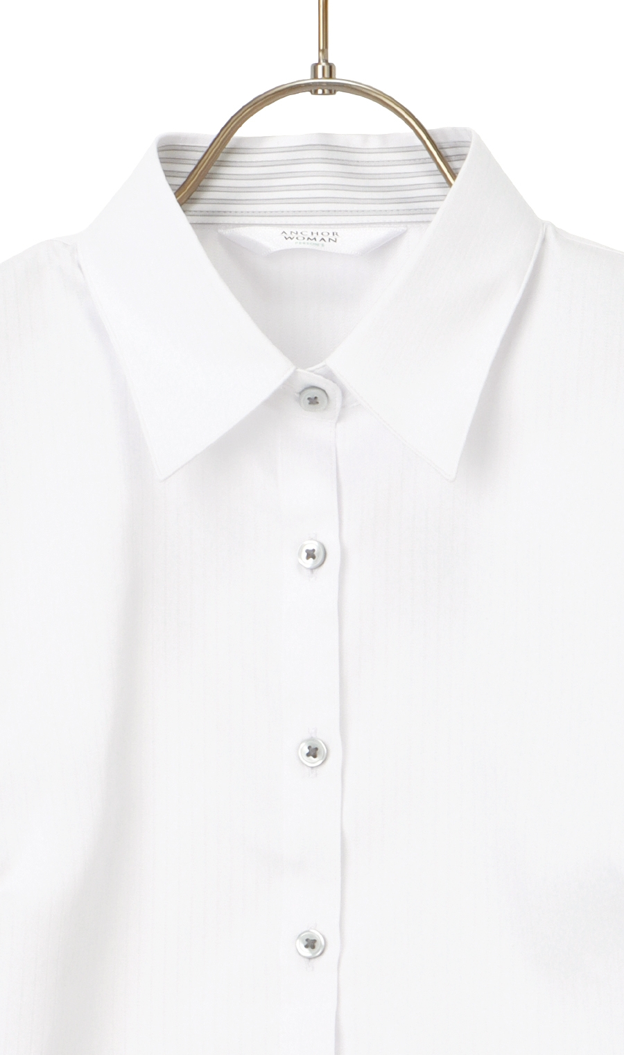 レギュラーカラーブラウス《半袖》 ホワイト 05