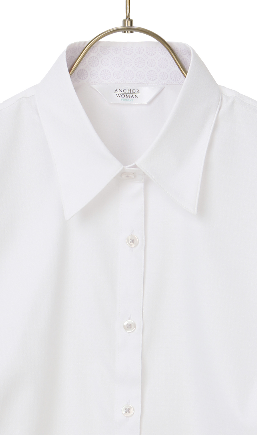 レギュラーカラーブラウス《長袖》《OEKO-TEX》 ホワイト 17