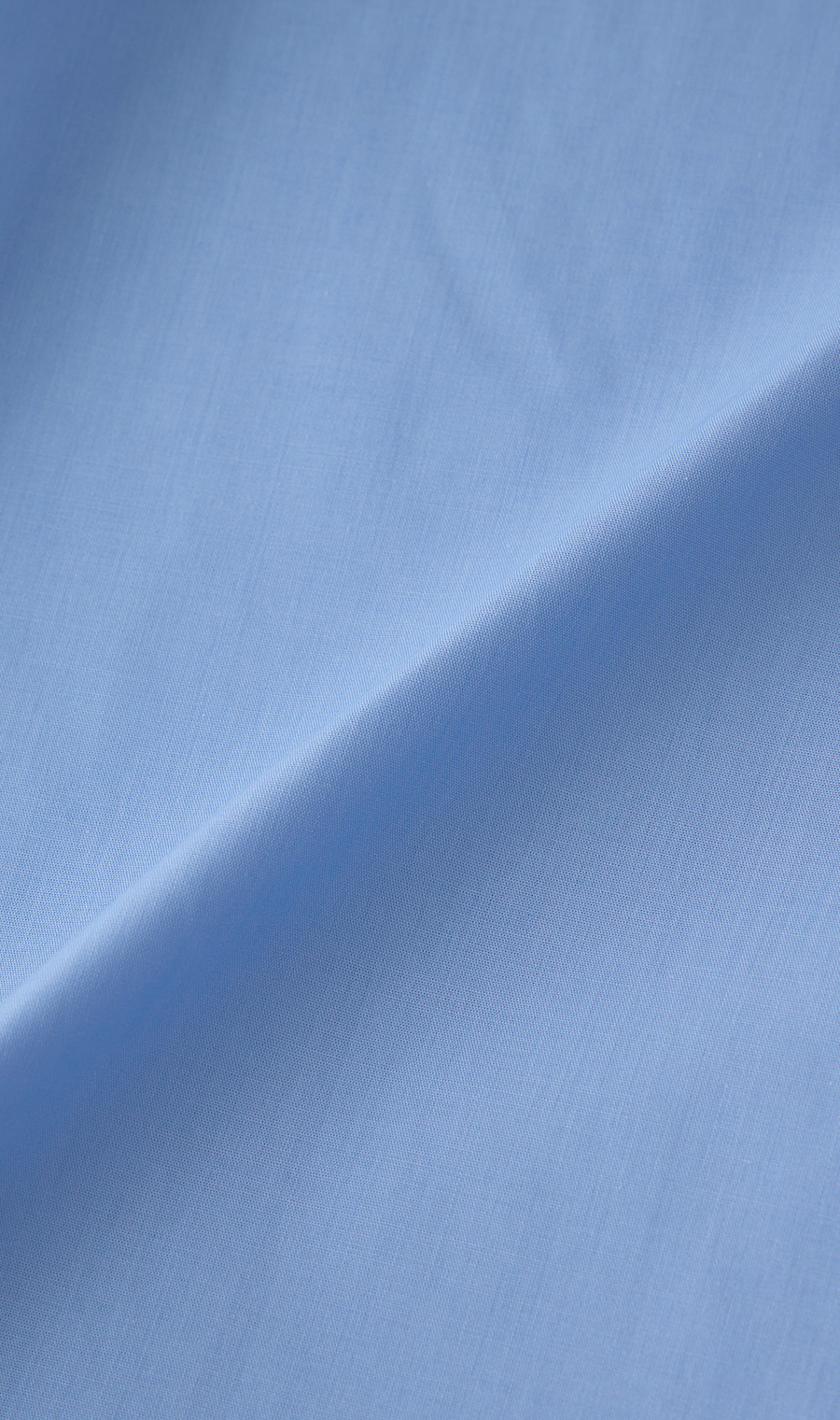 レギュラーカラーショート丈シャツ【長袖】 ブルー M