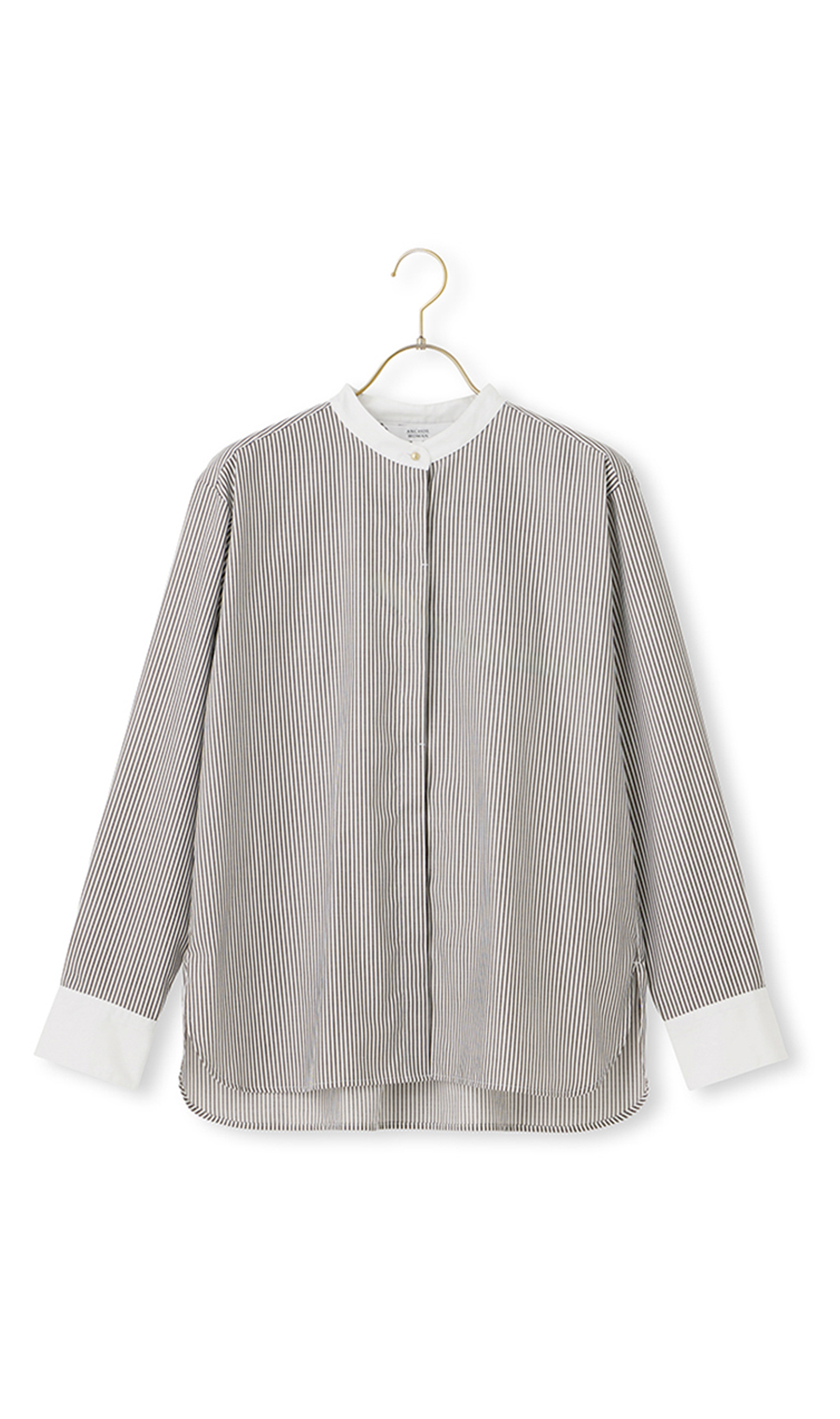 45R バンドカラーシャツ 長袖 バンドカラークレリックシャツ【長袖】 (ASH25147-45) | ANCHOR