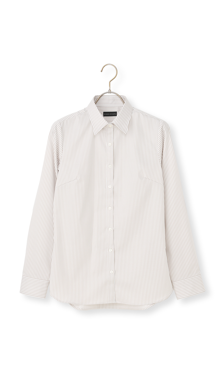 レギュラーカラーブラウス【長袖】【スーピマコットン】 ベージュ 07