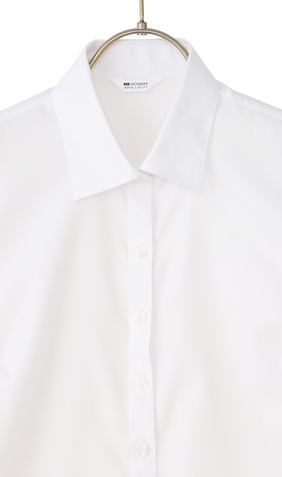 レギュラーカラーブラウス【長袖】【NON IRONMAX】 ホワイト 05