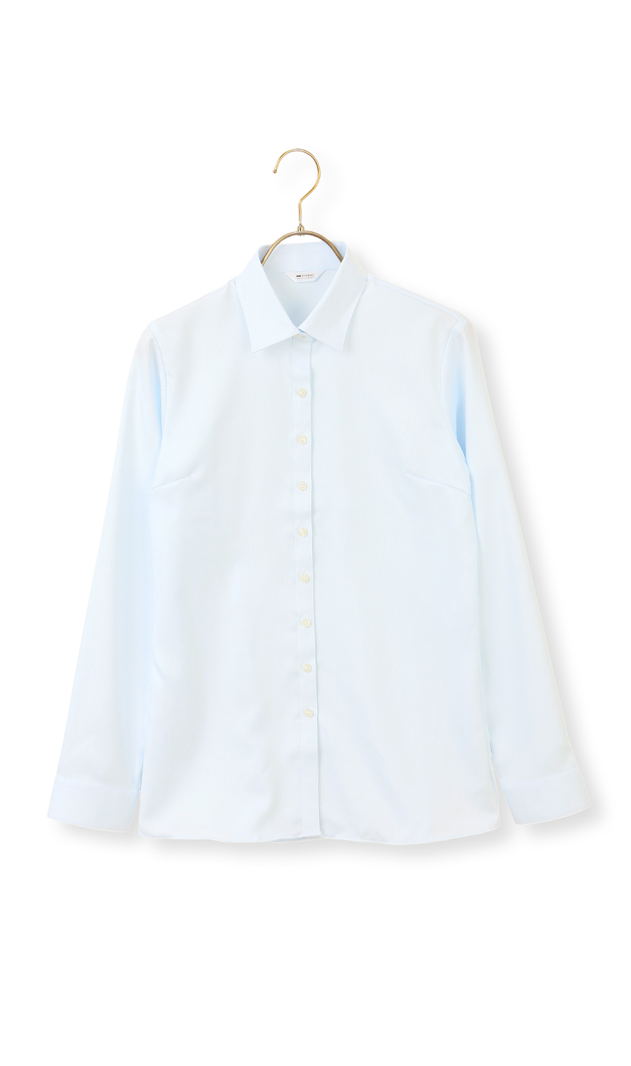 レギュラーカラーブラウス【長袖】【NON IRONMAX】 サックス 07