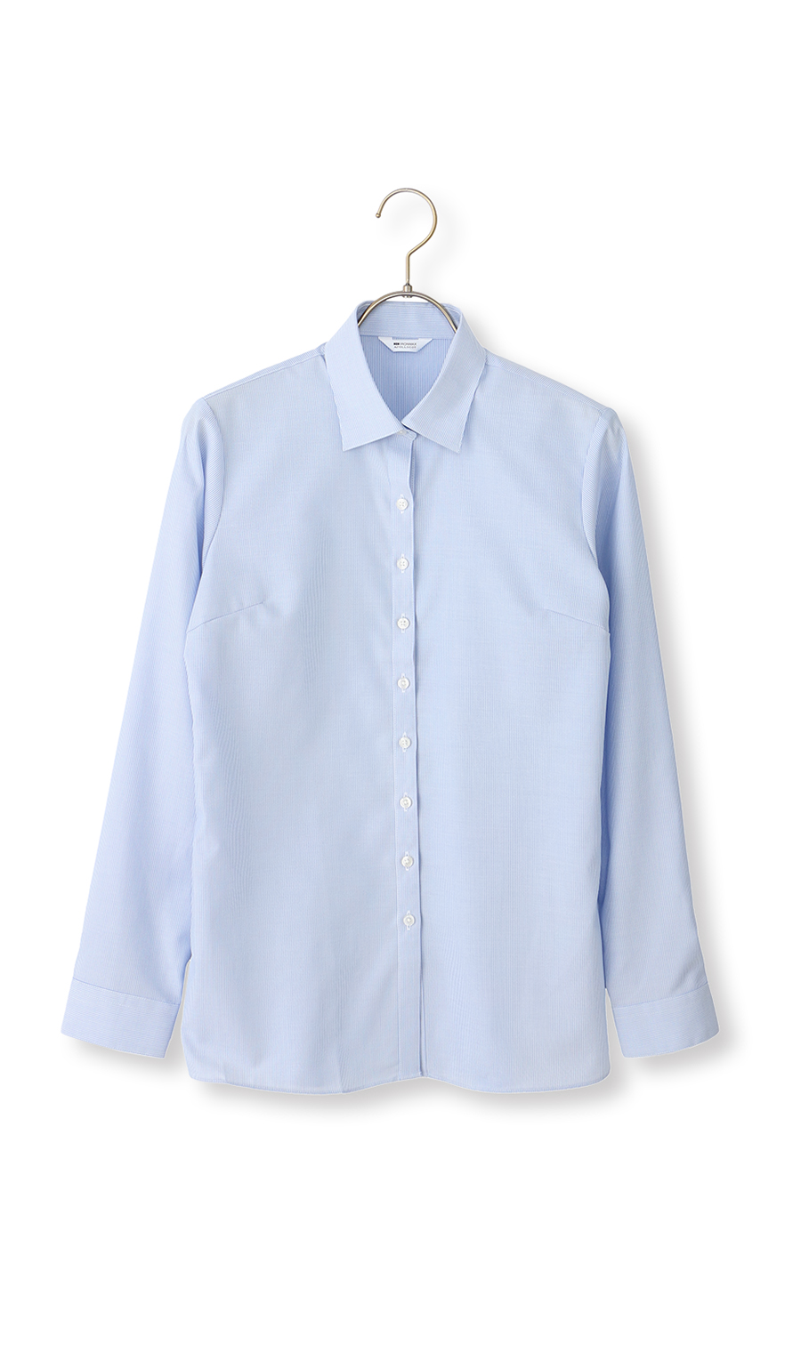 レギュラーカラーブラウス【長袖】【NON IRONMAX】 ブルー 07