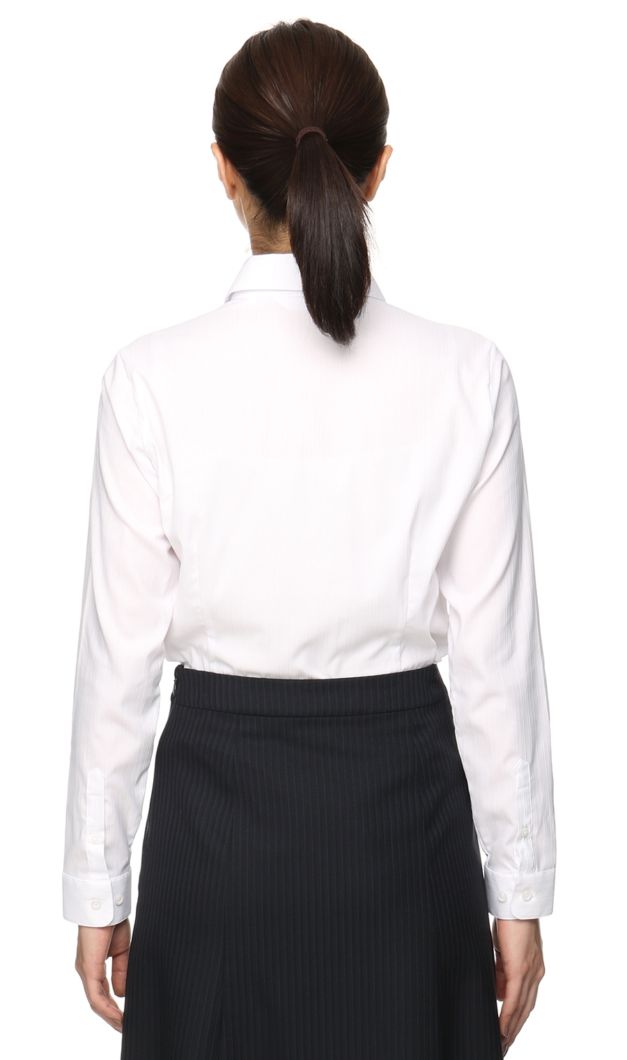 スキッパーカラーフリルブラウス《長袖》 ホワイト 05