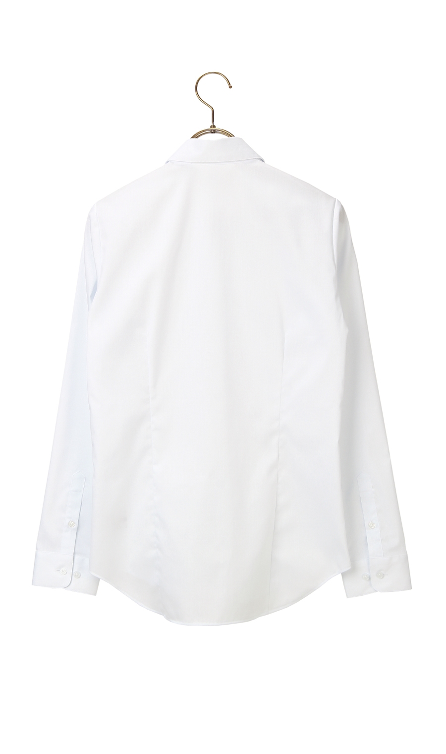 スキッパーカラーギャザーブラウス【クイーン】【長袖】 ブルー 23