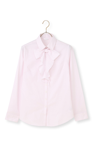 レギュラーカラーボウタイブラウス【長袖】【2WAY】