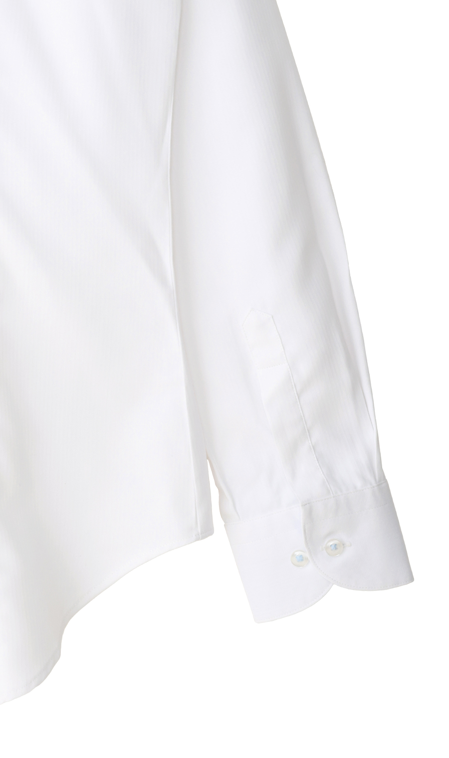 透けないブラウス【長袖】【レギュラーカラー】【＃すご】【着丈長め】 ホワイト 5