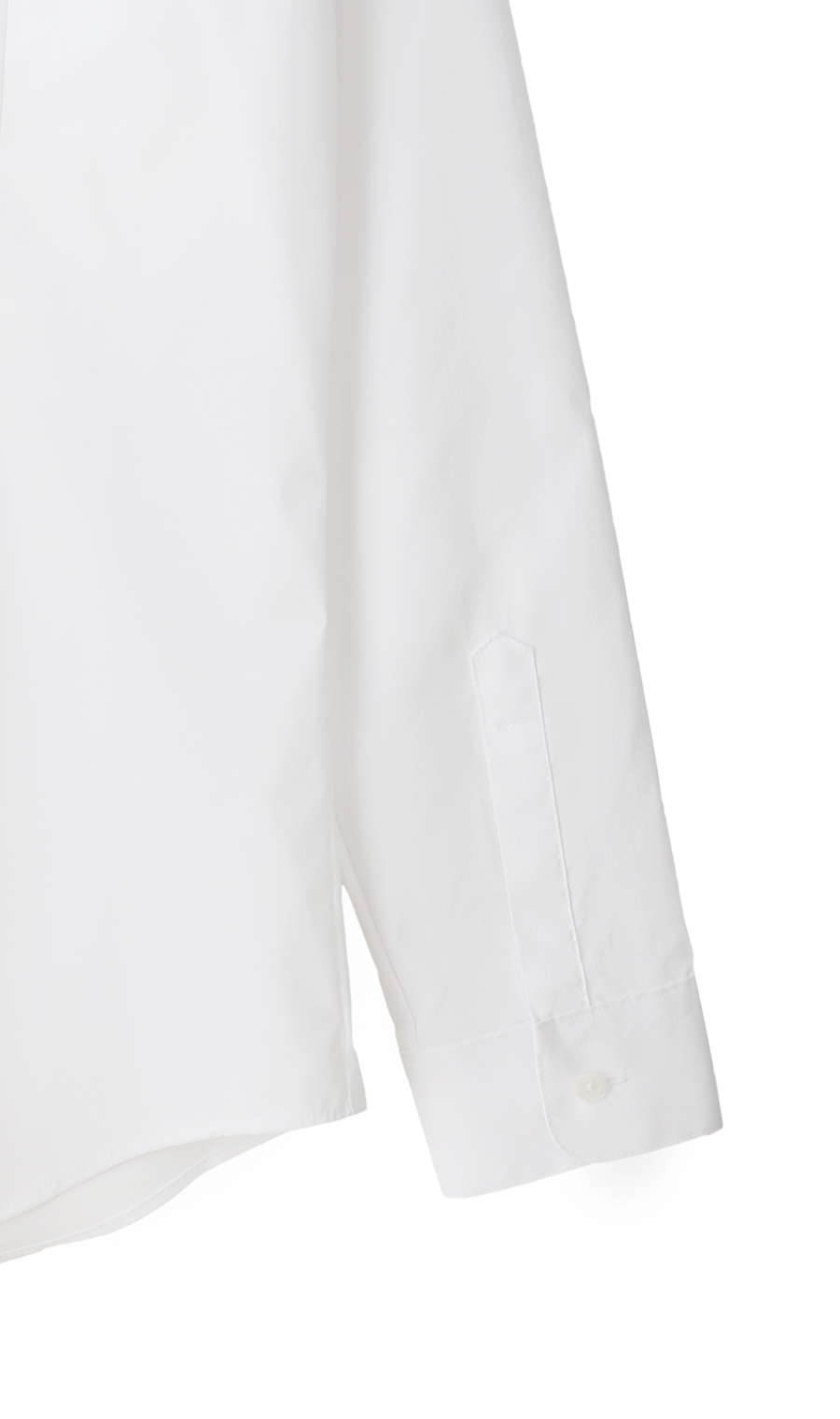 透けないブラウス【長袖】【レギュラーカラー】【＃すご】【身丈長め】 ホワイト 05