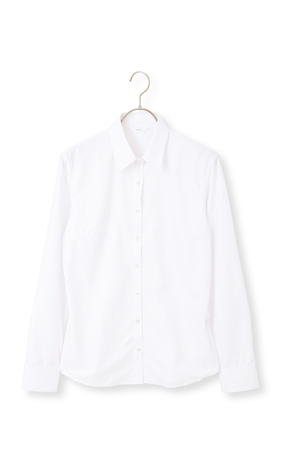 レギュラーカラーブラウス【長袖】 ピンク 07