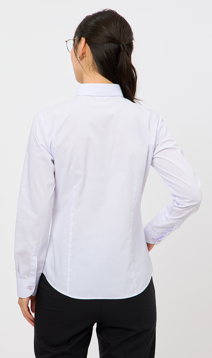 レギュラーカラーブラウス【長袖】【花粉対策】 パープル 7