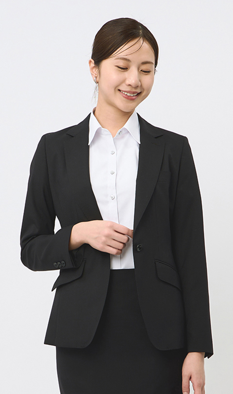 透けないブラウス【半袖】【レギュラーカラー】【＃すご】 ホワイト 7