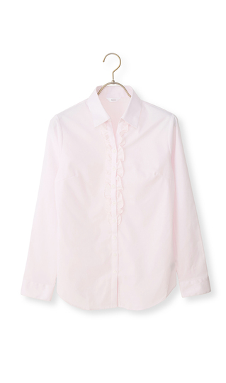 スキッパーカラーフリルブラウス【クイーン】【長袖】