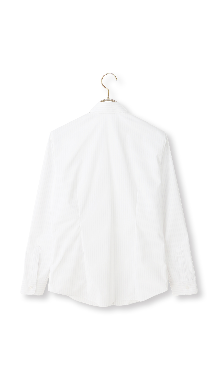 透けないブラウス【長袖】【スキッパーカラー】【#すご】【身丈長め】 グレー 07