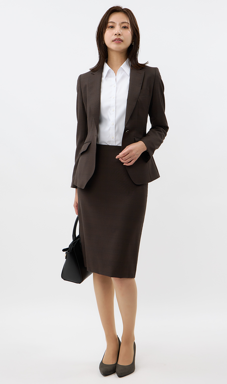 【抗菌防臭ブラウス】スキッパーカラー【長袖】【AgFreshα】【＃すご】 ホワイト 07