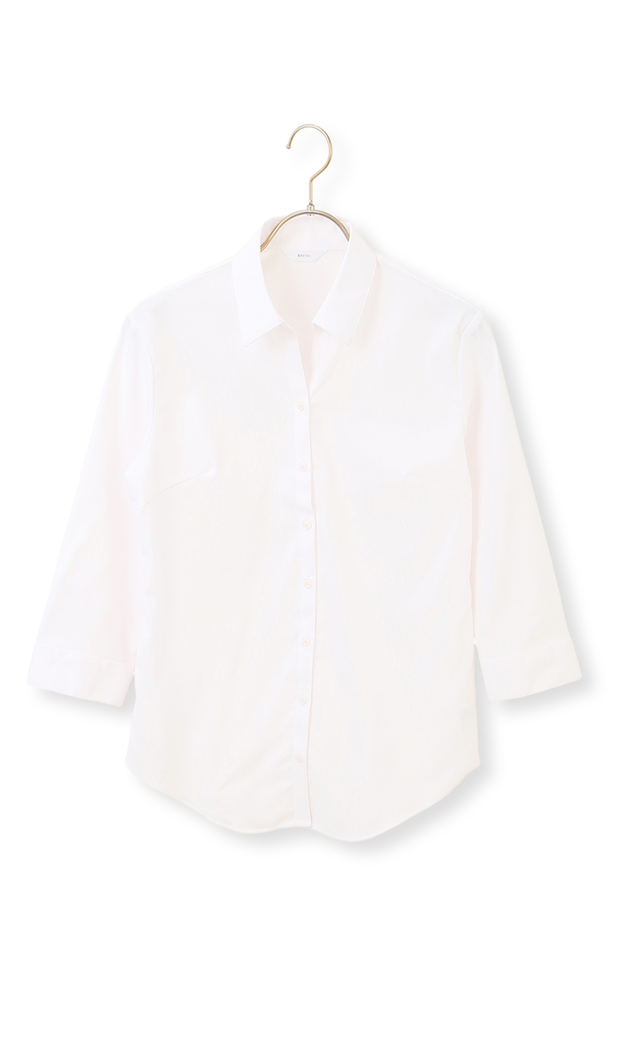 スキッパーカラーブラウス【7分袖】【OEKO-TEX】 ピンク 07