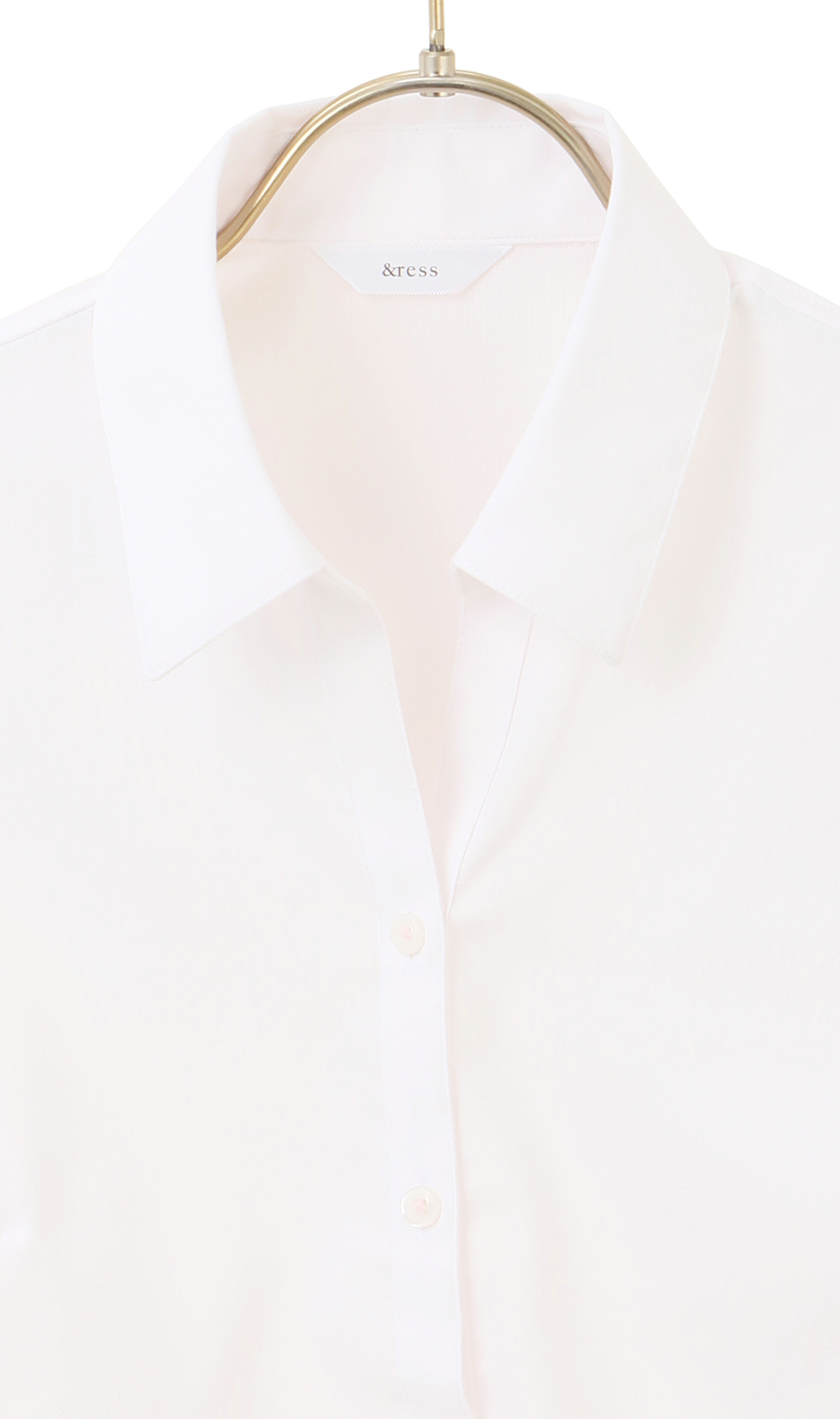 スキッパーカラーブラウス【7分袖】【OEKO-TEX】 ピンク 07