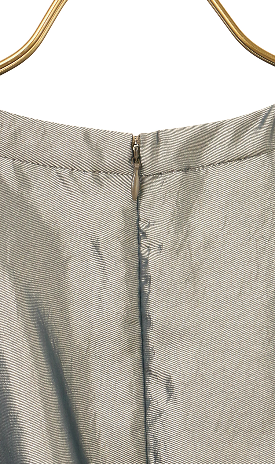 ウエストギャザーシャンブレーブラウス【WEB限定】 カーキ M