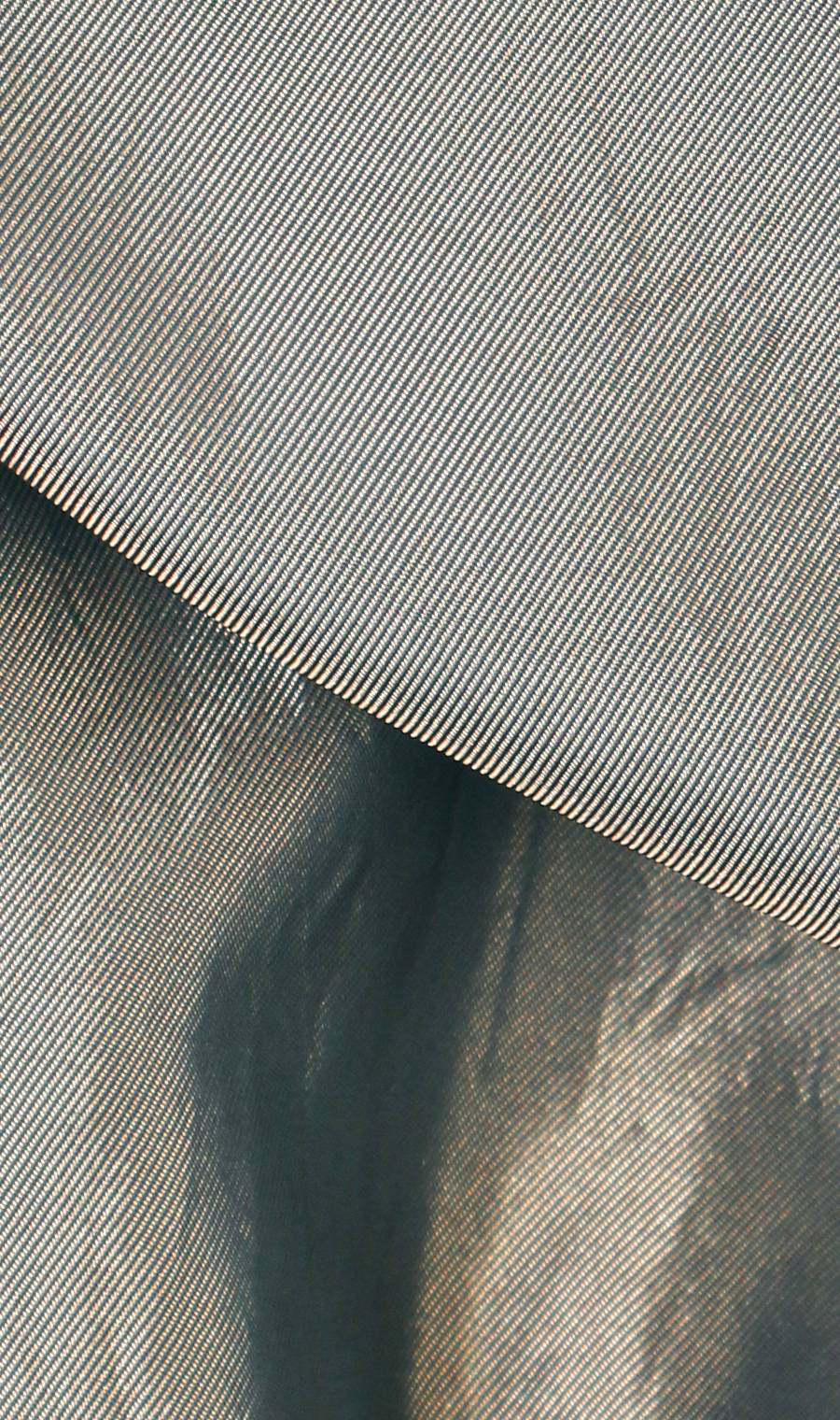 ウエストギャザーシャンブレーブラウス【WEB限定】 カーキ M