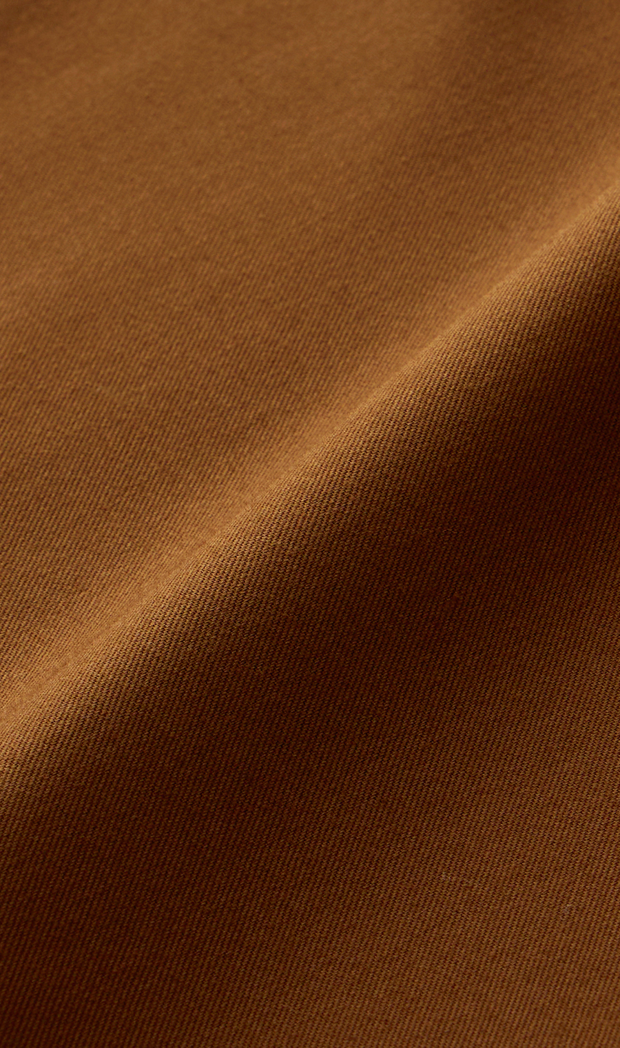 ハイネックギャザーブラウス【長袖】 ブラウン M