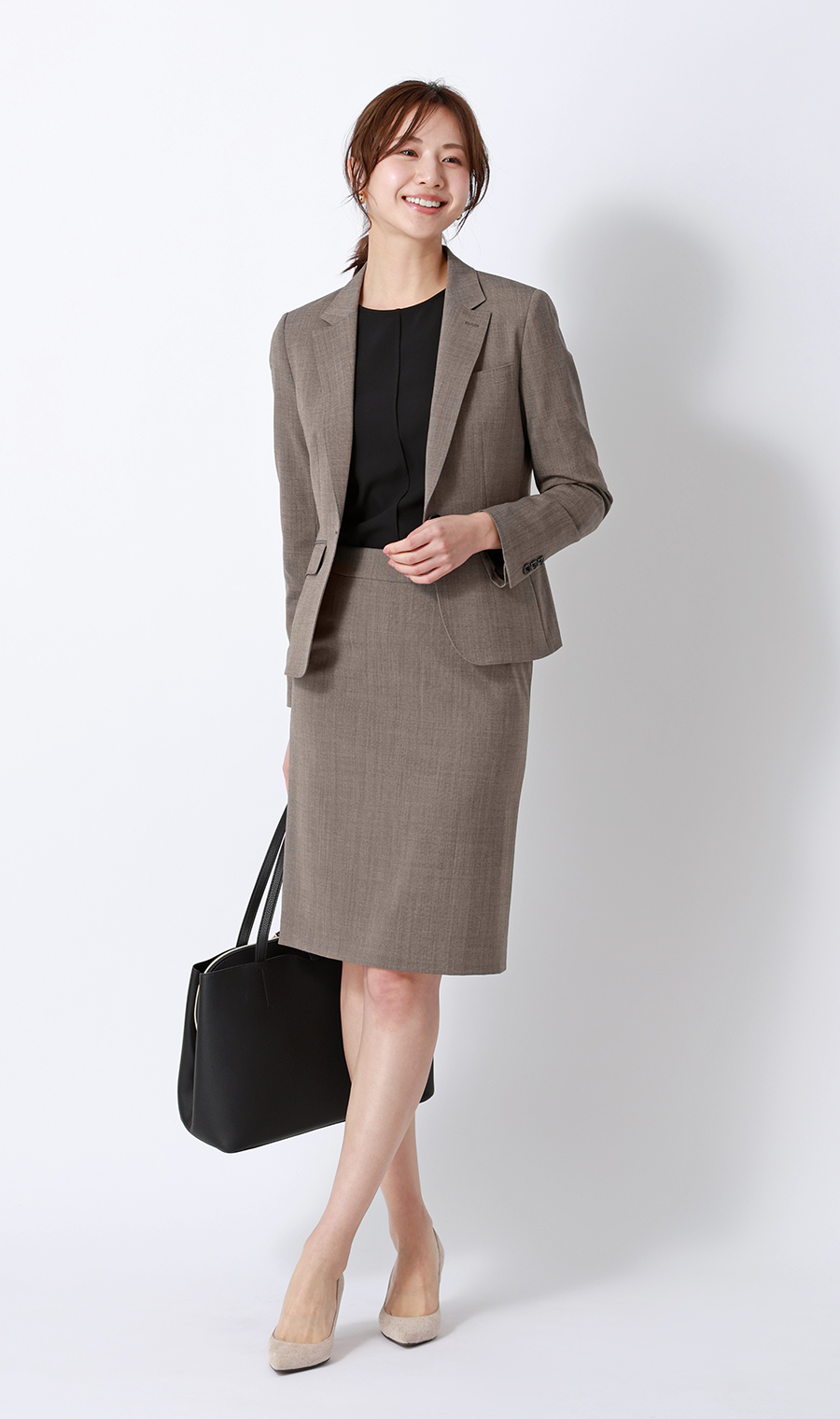 ボリュームスリーブブラウス【長袖】 ブラック S