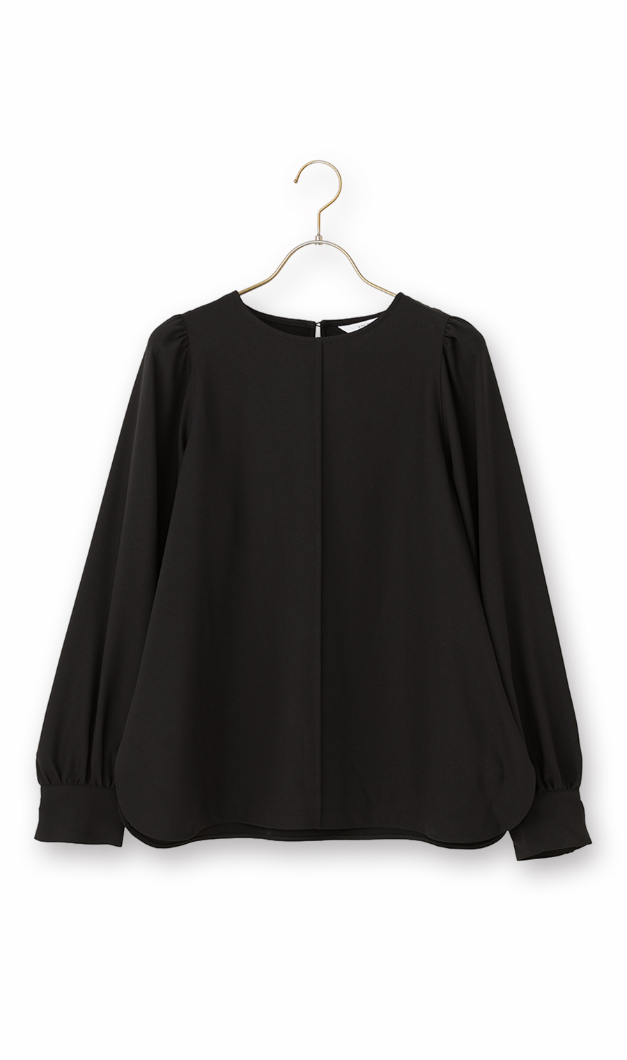 ボリュームスリーブブラウス【長袖】 ブラック S