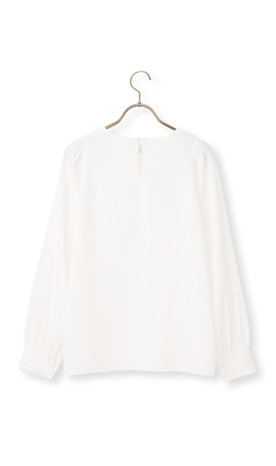 ボリュームスリーブブラウス【長袖】 ホワイト S