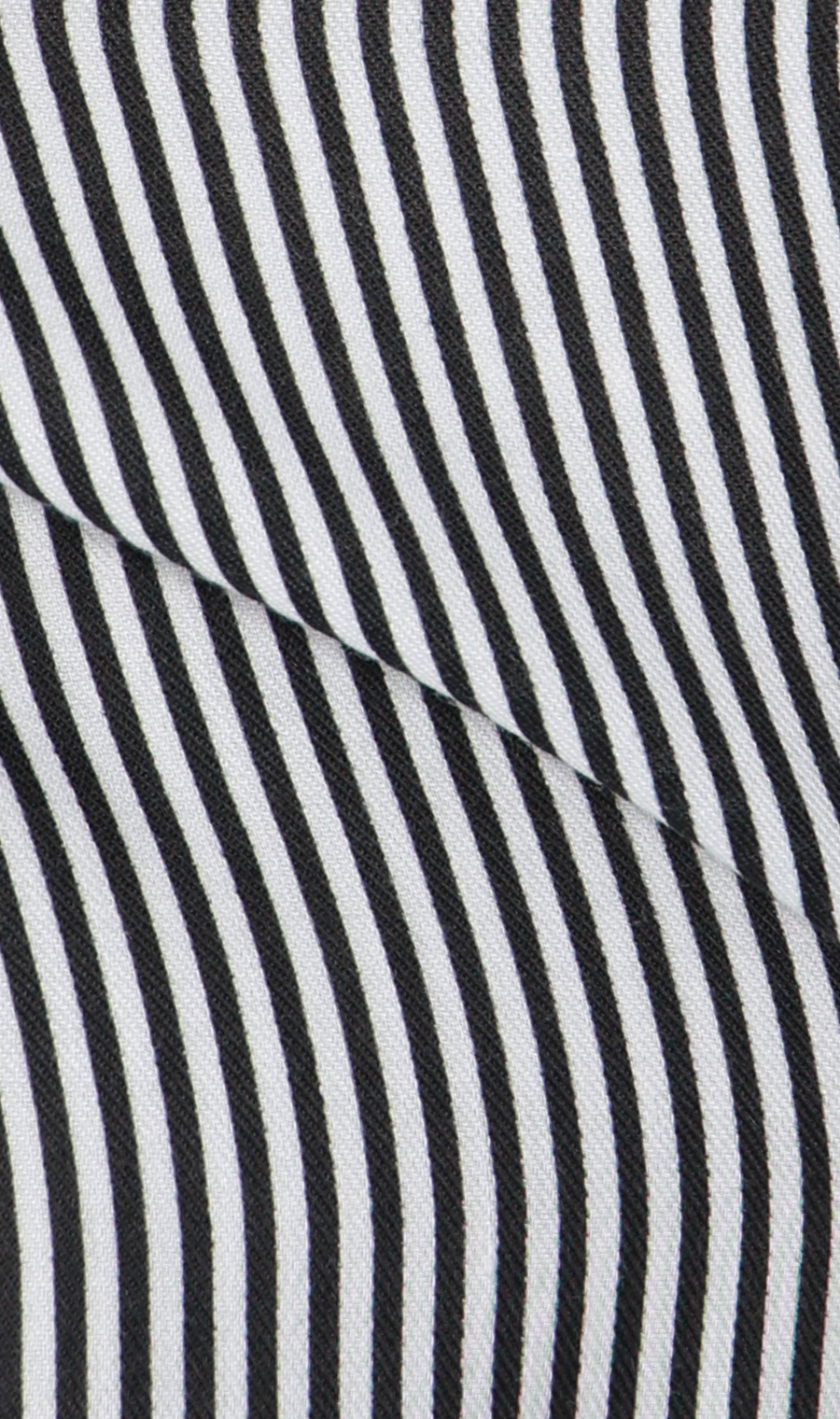 ロンドンストライプシャツ【長袖】 ブラック M