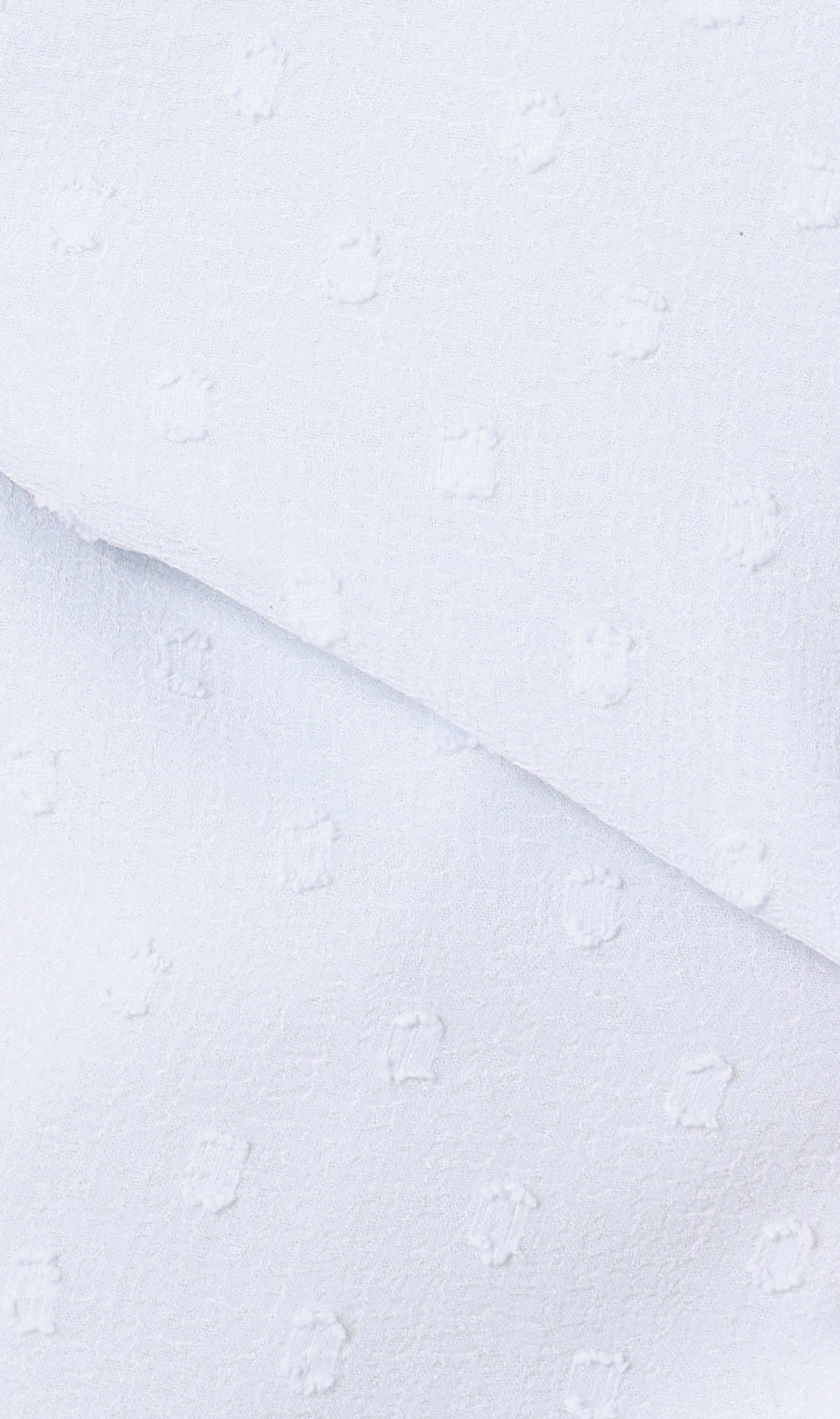 バンドカラーカットジャガードブラウス【長袖】 サックス S