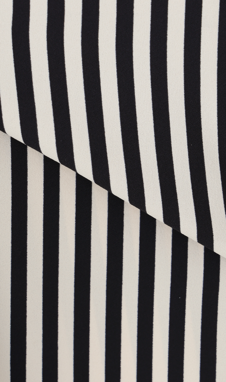 ストライプボウタイブラウス【半袖】 ブラック M