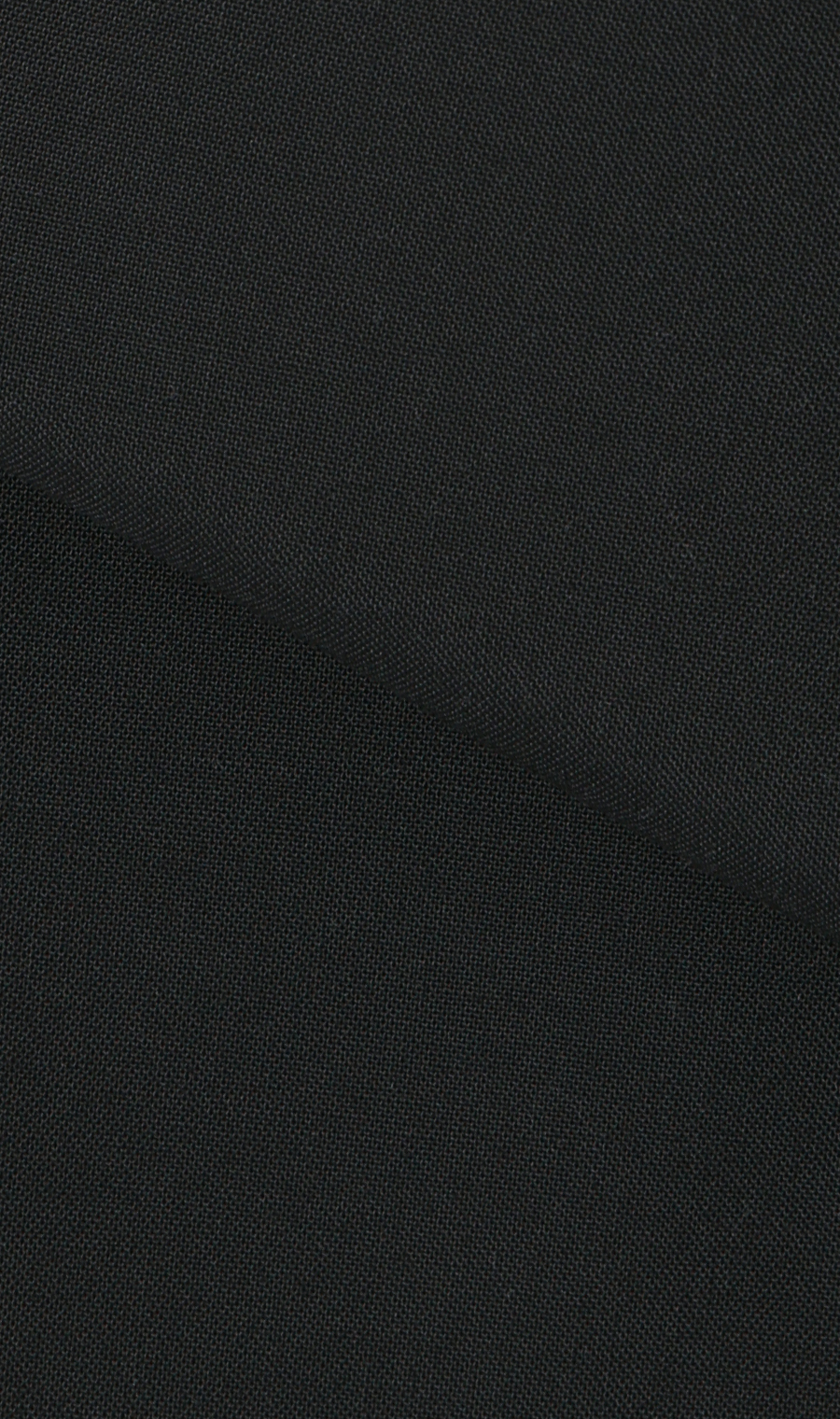 ハイネックギャザーリボンブラウス【5分袖】 ブラック M